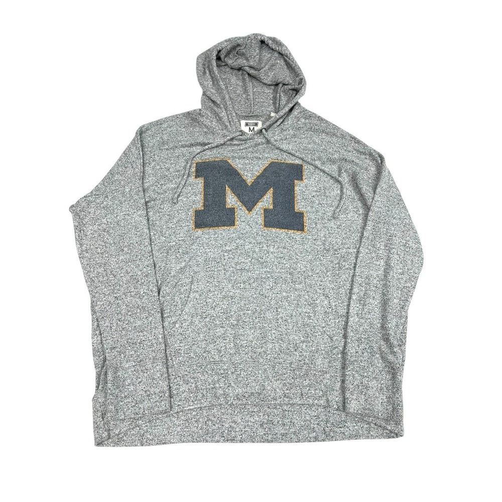 University Of Michigan Wolverines Pullover Hoodie By Tailgate Women's M Gray